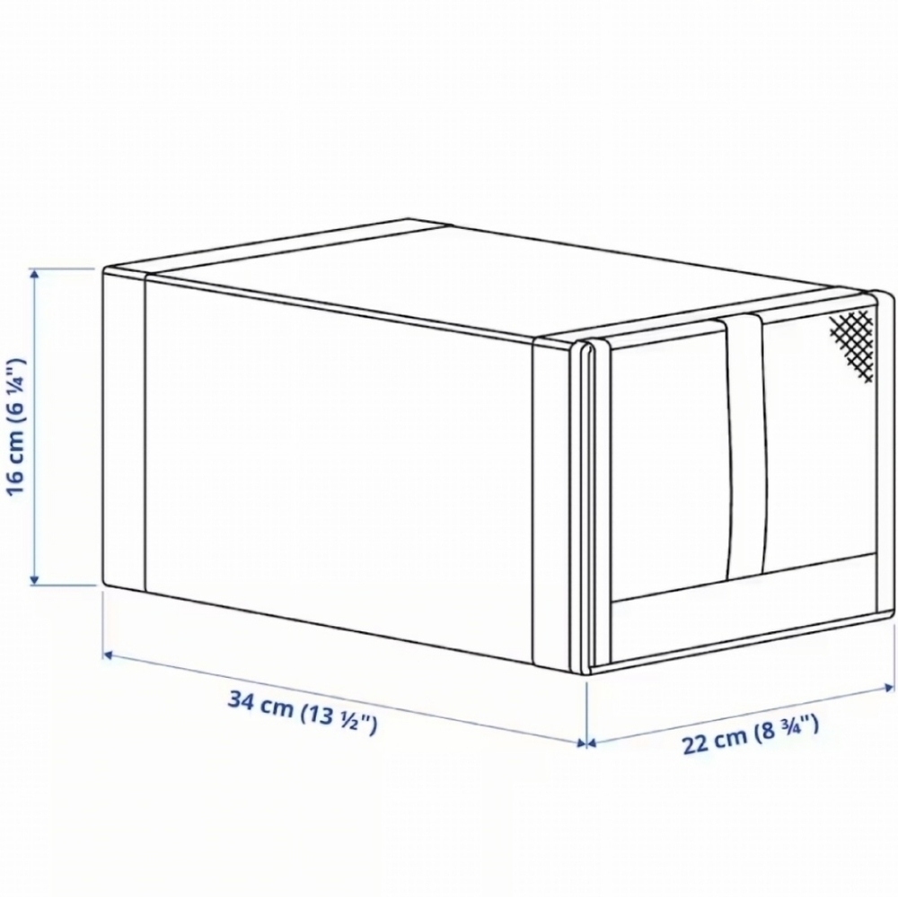 Ikea SKUBB Shoe boxes Set of 4 Dark Gray - Picture 3 of 7